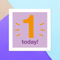 One Today Square Greetings Card