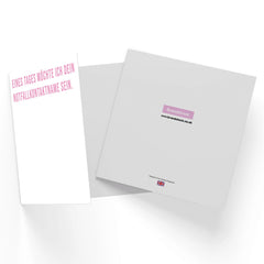 Eines Tages M?chte Ich Dein Notfallkontaktname Sein Square Greetings Card