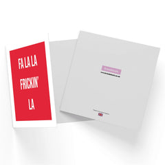 Fa La La Frickin' La Square Greetings Card