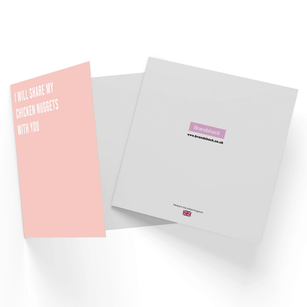 I Will Share My Chicken Nuggets With You Square Greetings Card