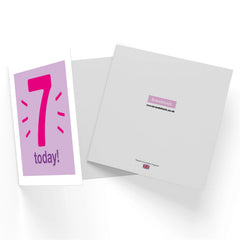Seven Today Square Greetings Card