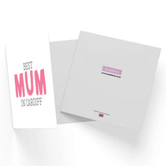Best Mum In Cardiff Square Greetings Card
