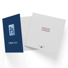PS I Love You Square Greetings Card