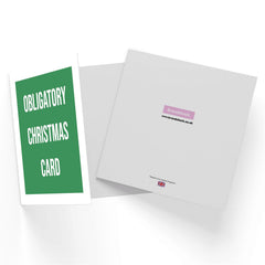 Obligatory Christmas Card Square Greetings Card