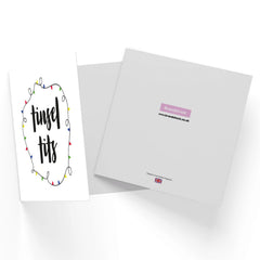 Tinsel Tits Square Greetings Card