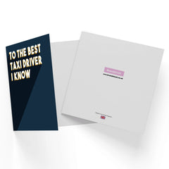 To The Best Taxi Driver I Know Square Greetings Card