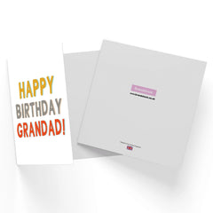 Happy Birthday Grandad Square Greetings Card