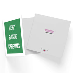Merry Fucking Christmas Square Greetings Card