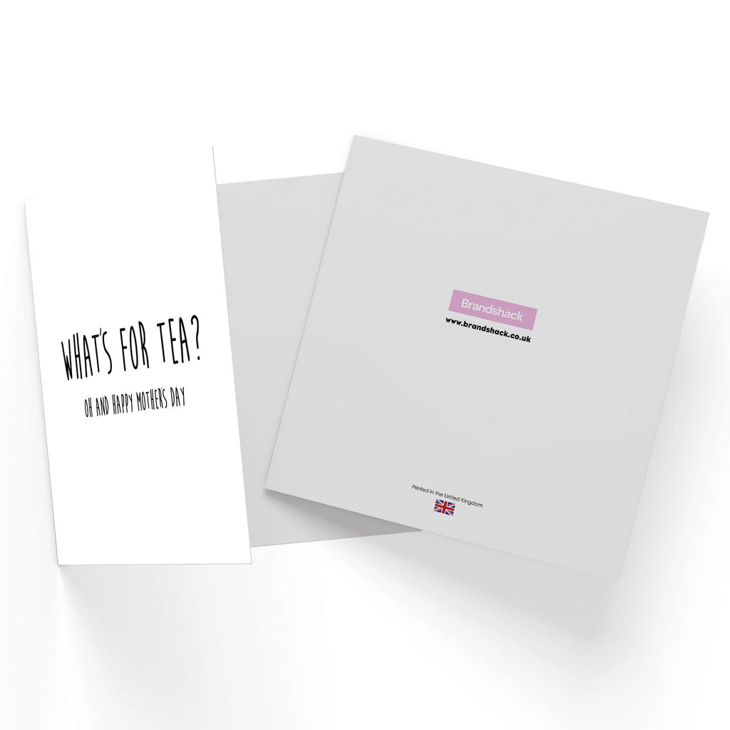 What's For Tea? Square Greetings Card