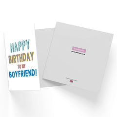 Happy Birthday To My Boyfriend Square Greetings Card