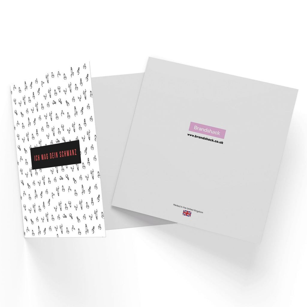 Ich Mag Dein Schwanz Square Greetings Card