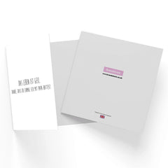 Das Leben Ist Geil. Danke, Dass Du Einmal Sex Mit Papa Hattest. Square Greetings Card