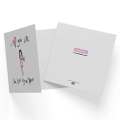 I Love You Like You Love Your Phone Square Greetings Card