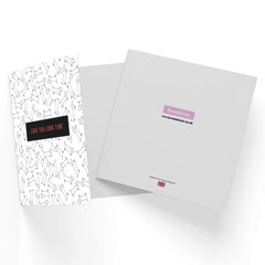 Love You Long Time Square Greetings Card