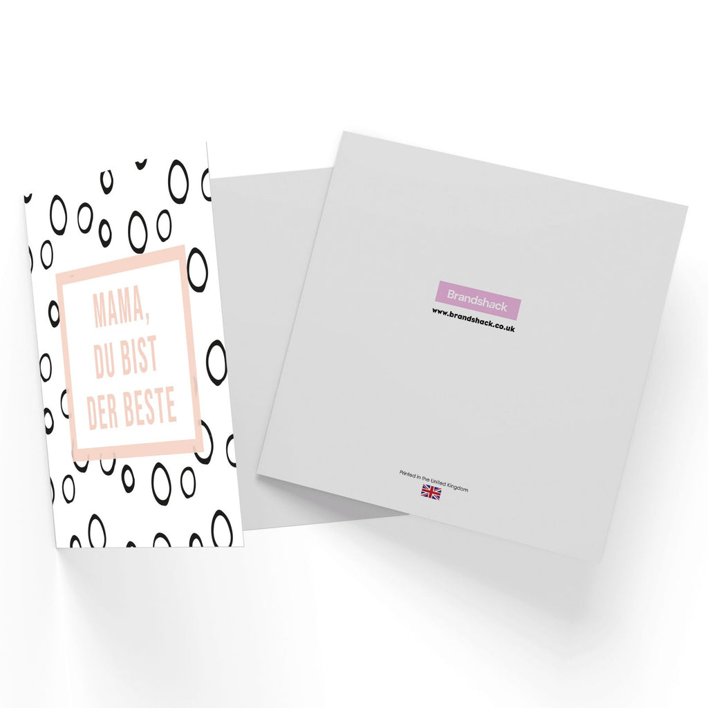 Mama, Du Bist Der Beste Square Greetings Card