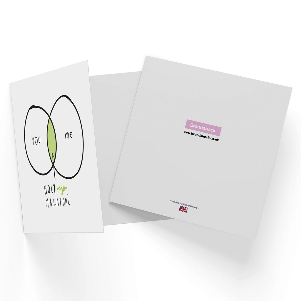 Holy Vegan Macaroni Square Greetings Card