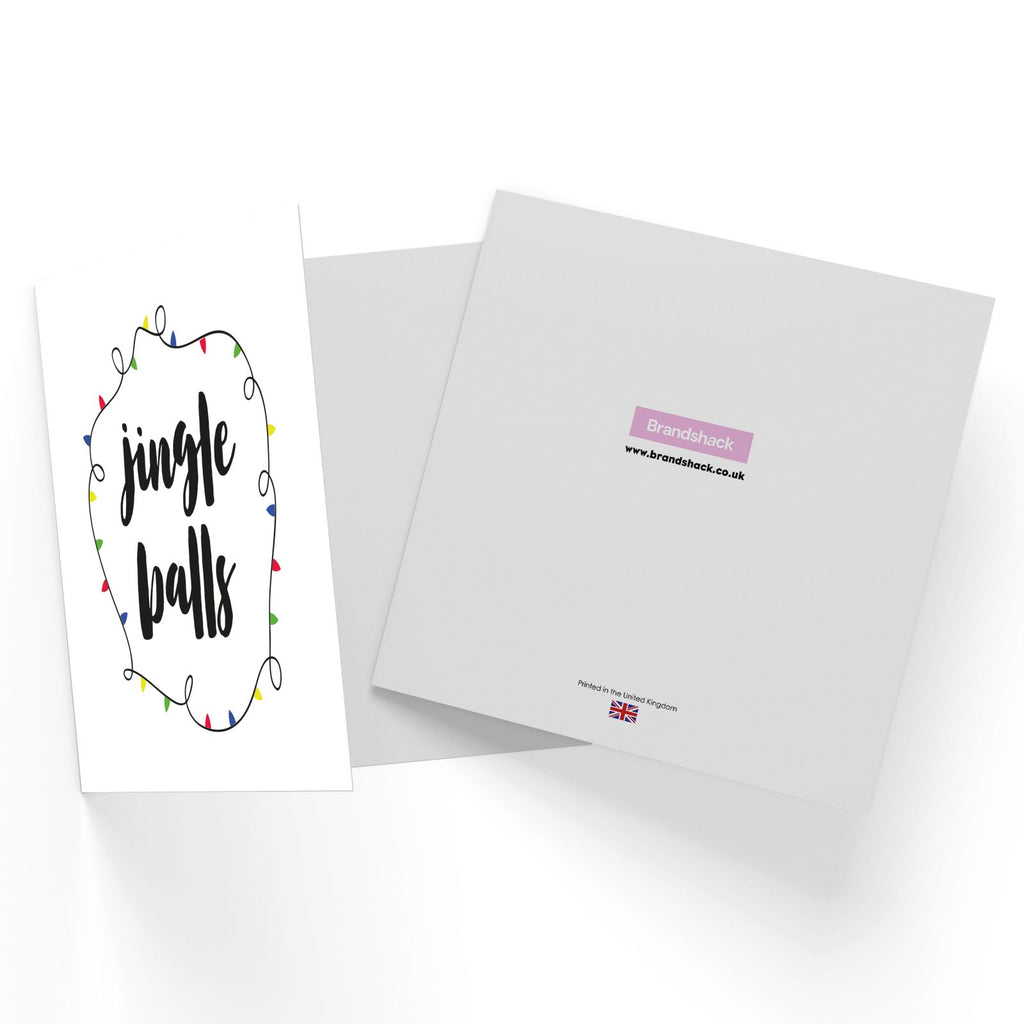 Jingle Balls Square Greetings Card