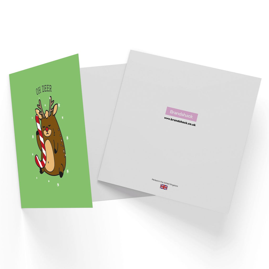 Oh Deer Square Greetings Card