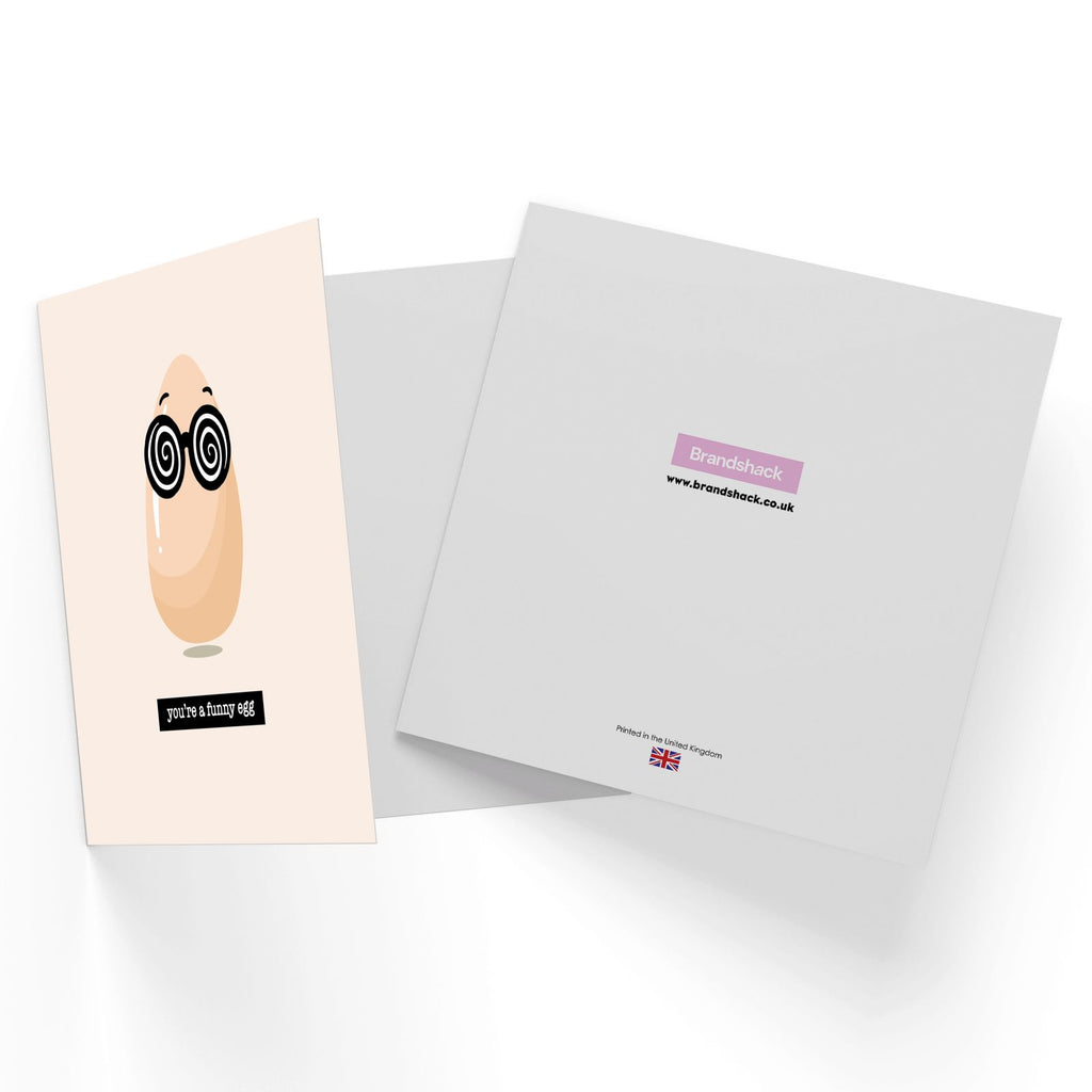 You're A Funny Egg Square Greetings Card