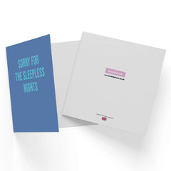 Sorry For The Sleepless Nights Square Greetings Card