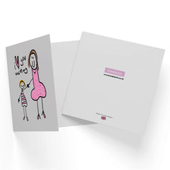 I Love You Mummy Square Greetings Card