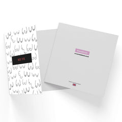 Nice Tits Square Greetings Card