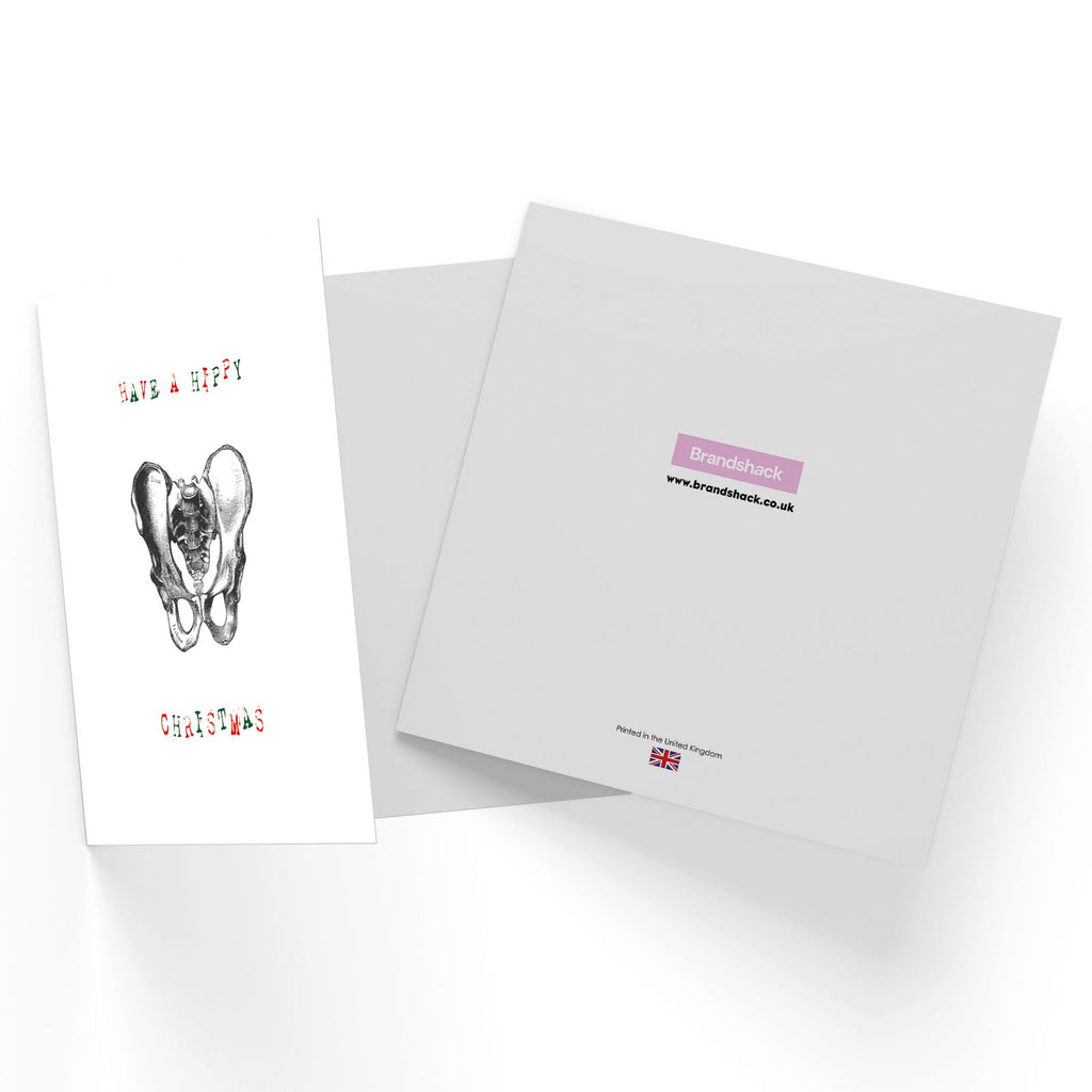 Have A Hippy Christmas Square Greetings Card