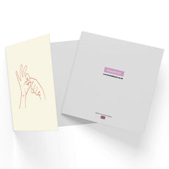 Sexy Hand Gesture Square Greetings Card
