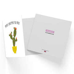 Merry Christmas You Prick Square Greetings Card